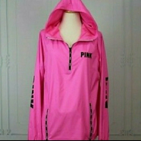 🆕PINK VS 🌸 PINK ANORAK WINDBREAKER - Picture 2 of 5